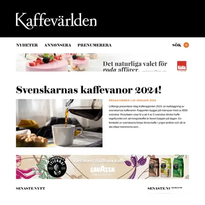 Kaffevärlden startsida 2025