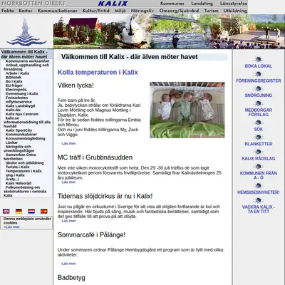 KALIX BLADET startsida 2004
