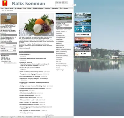 KALIX BLADET startsida 2007