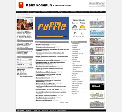 KALIX BLADET startsida 2011