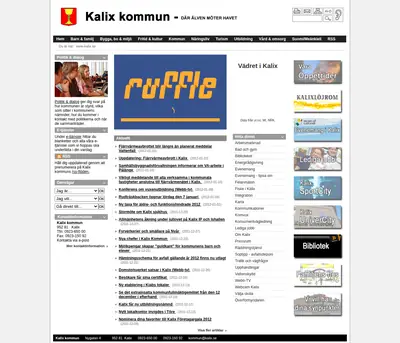 KALIX BLADET startsida 2012