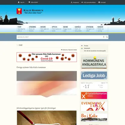 KALIX BLADET startsida 2021