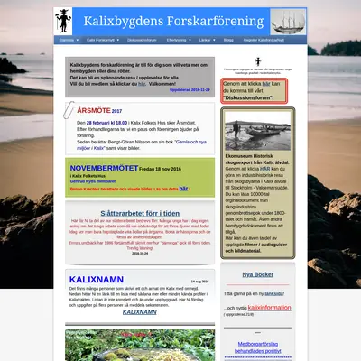 Kalixforskar Nytt startsida 2017