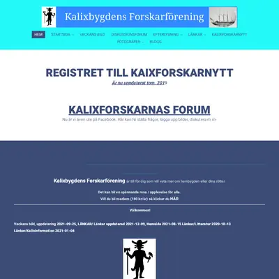 Kalixforskar Nytt startsida 2022