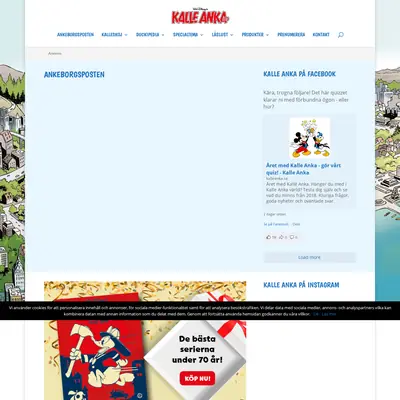 www.kalleanka.se startsida 2019