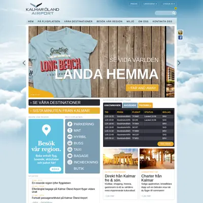 Nyhetsbrev från Kalmar Airport startsida 2016