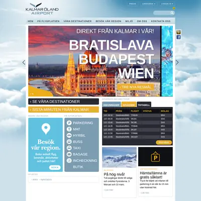 Nyhetsbrev från Kalmar Airport startsida 2019