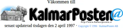 www.kalmarposten.se startsida 1997