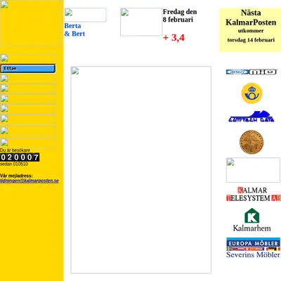 www.kalmarposten.se startsida 2002