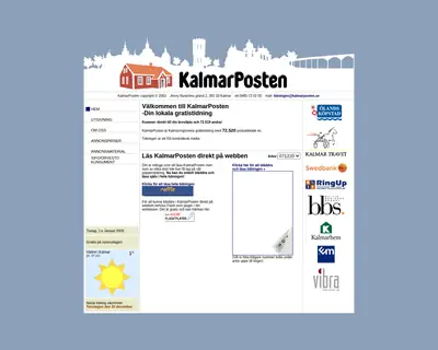 www.kalmarposten.se startsida 2008