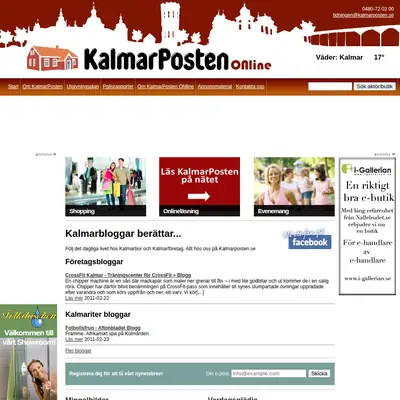 www.kalmarposten.se startsida 2011