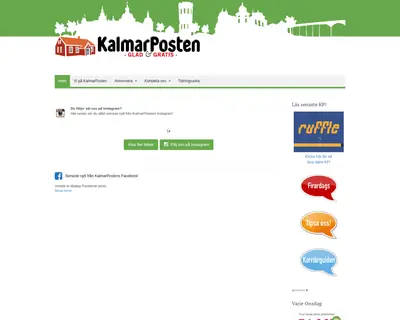 www.kalmarposten.se startsida 2015