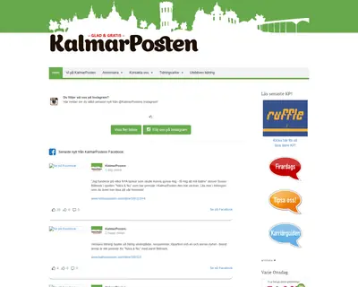www.kalmarposten.se startsida 2016
