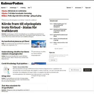 www.kalmarposten.se startsida 2021