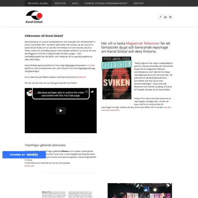 Kanal Global startsida 2020