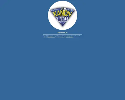 Kanon FM 98,6 startsida 2003