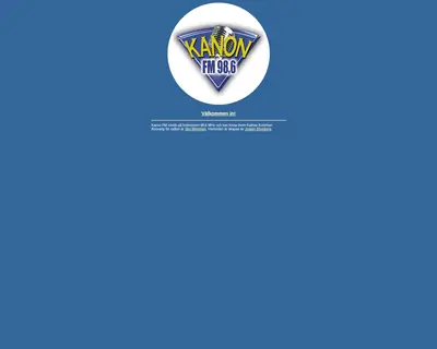 Kanon FM 98,6 startsida 2004