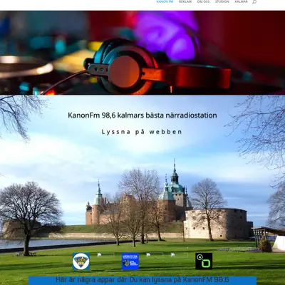 Kanon FM 98,6 startsida 2023
