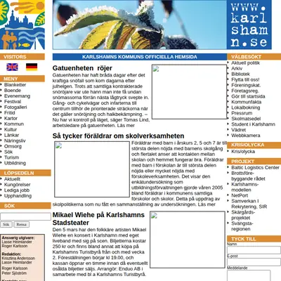 www.karlshamn.se startsida 2006