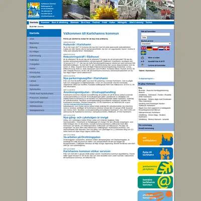 www.karlshamn.se startsida 2008