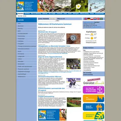 www.karlshamn.se startsida 2010