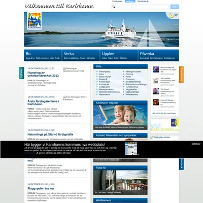 www.karlshamn.se startsida 2012