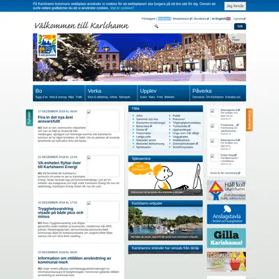 www.karlshamn.se startsida 2019