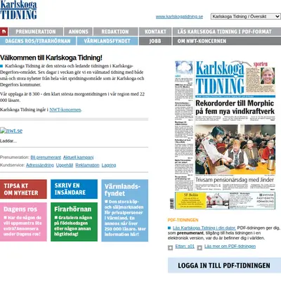 www.karlskogatidning.se startsida 2008