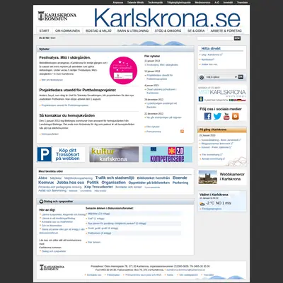 Karlskrona Nu startsida 2013