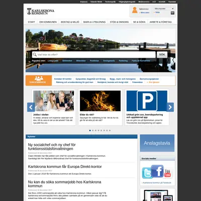 Karlskrona Nu startsida 2018