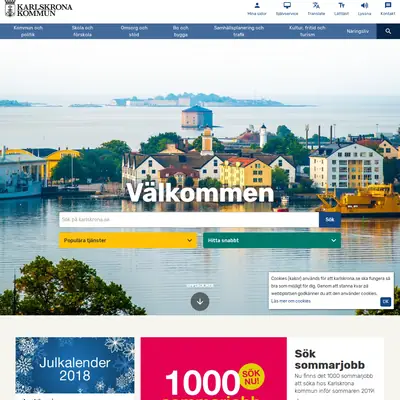 Karlskrona Nu startsida 2019