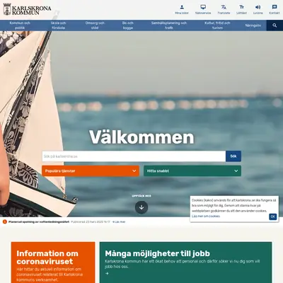 Karlskrona Nu startsida 2020