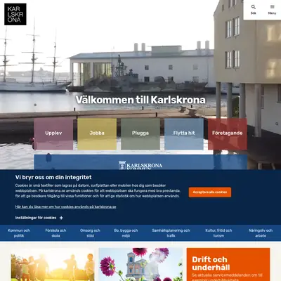 Karlskrona Nu startsida 2024
