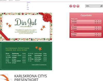 Karlskrona City startsida 2015