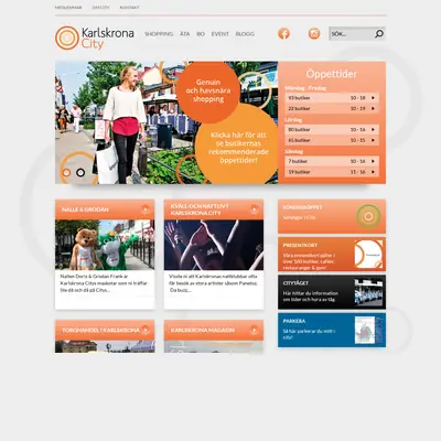 Karlskrona City startsida 2016