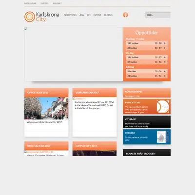 Karlskrona City startsida 2017