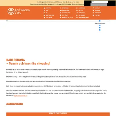 Karlskrona City startsida 2024