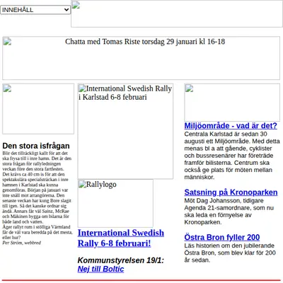 Vi i Karlstad startsida 1998
