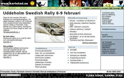 Vi i Karlstad startsida 2003