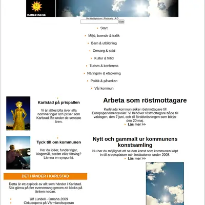 Vi i Karlstad startsida 2009