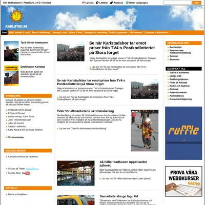 Vi i Karlstad startsida 2012