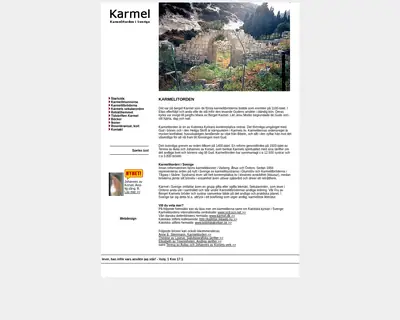 Karmel startsida 2006