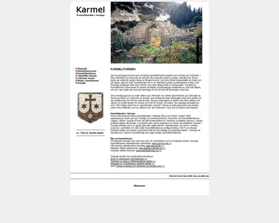 Karmel startsida 2007