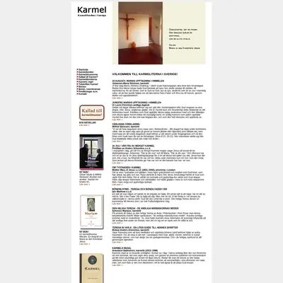 Karmel startsida 2010