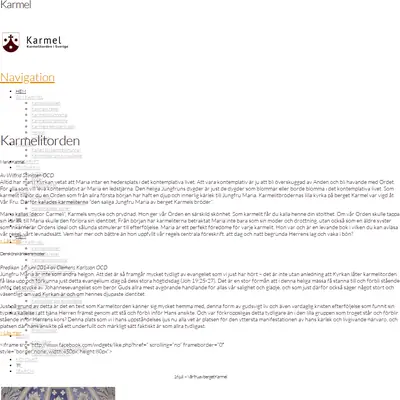 Karmel startsida 2015