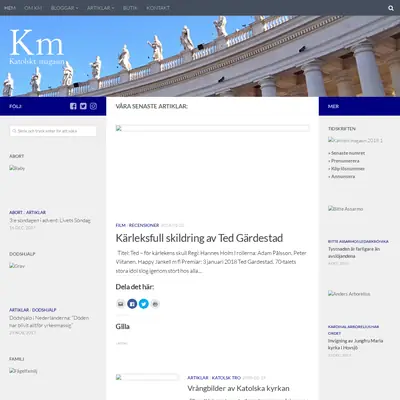 KATOLSKT MAGASIN startsida 2018