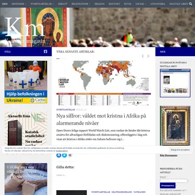 KATOLSKT MAGASIN startsida 2023