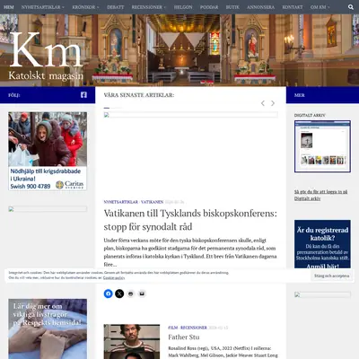 KATOLSKT MAGASIN startsida 2024