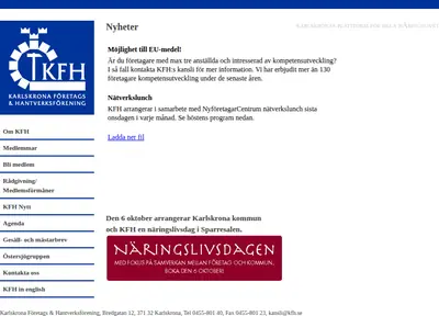 KFH-Nytt startsida 2006