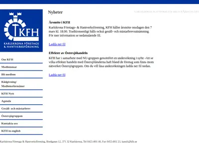 KFH-Nytt startsida 2007